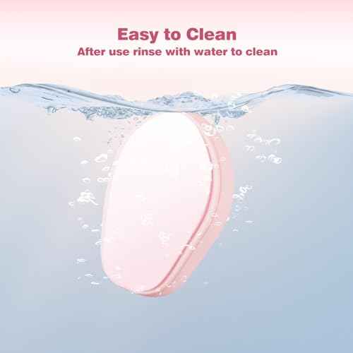 Crystal Hair Eraser for Women and Men, Reusable Crystal Hair Remover Painless Exfoliation Hair Removal Tool for Back Arms Legs (Pink)