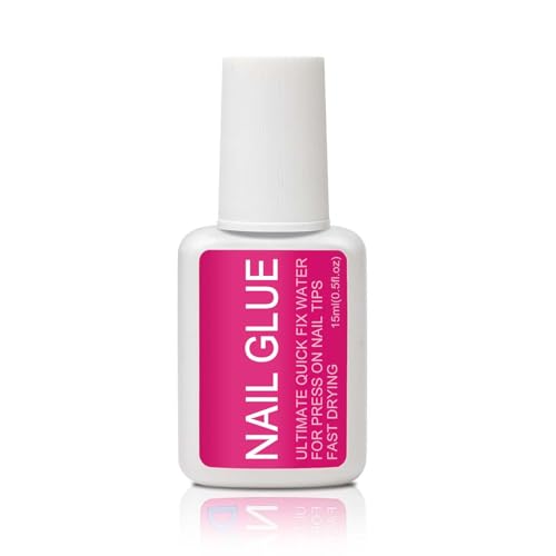 Maigitur 30ML Strong Nail Glue for Press-On & Acrylic Nails, Quick Dry, Long Lasting, No UV Light Needed (Nail Bond Brush)