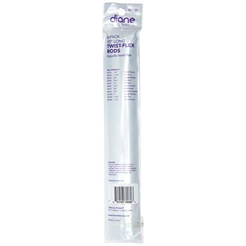 Diane Twist Flex, Lavender 1/4 Inch, 6 Count