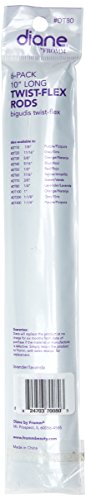 Diane Twist Flex Hair Rollers Lavender 1/4 Inch 6-Pack