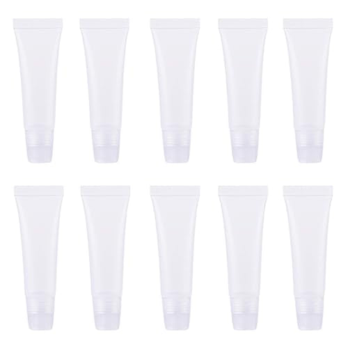 8ml Mini Clear Empty Lip Gloss Balm Container Soft Tubes Makeup Box (30 Pcs)