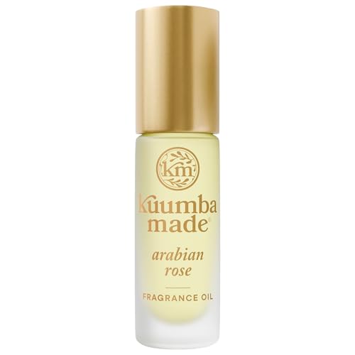 Kuumba Made Arabian Rose Fragrance Oil, Long-Lasting Small-Batch Perfume Roller, Vegan, Alcohol-Free, 0.15 Fl Oz