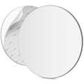 Mavoro 9" Round Shaving Mirror for Shower | 3M Adhesive Shower Mirror | Acrylic - Unbreakable | Less Fogging | Sleek Frameless | Peel and Stick | Glassless Safety