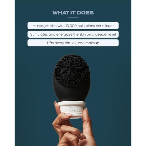 Buttah Skin by Dorion Renaud Buttah Vibe Cleansing Brush with Stand ? New & Improved Technology for Deep Cleansing & Gentle Exfoliation - Sonic Pulsating Face Brush - 2-Speed for Men & Women