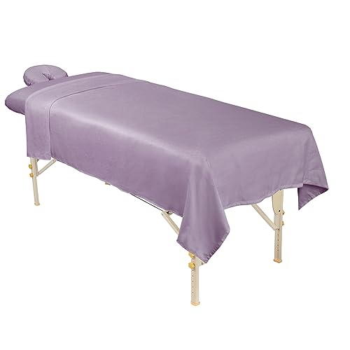 ForPro Premium Microfiber Massage Sheet Set Lavender - 3-Piece Professional Table Linens