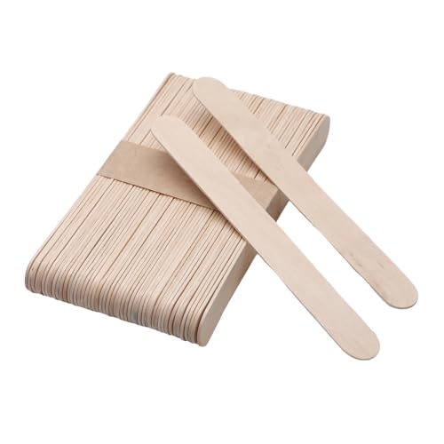 500pcs Wooden Craft Sticks 5.91 Inch Long Natural Wood Popsicle Ice Cream Sticks for DIY Wood Crafts, Jumbo Sticks£¬Hair Removal and Waxing Supplies,Home Art Projects