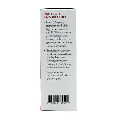 Berry Beautiful Pure Red Raspberry Seed Oil ? 1 fl oz | Cold-Pressed, Unrefined, Extra Virgin | Grown and Pressed in Washington State