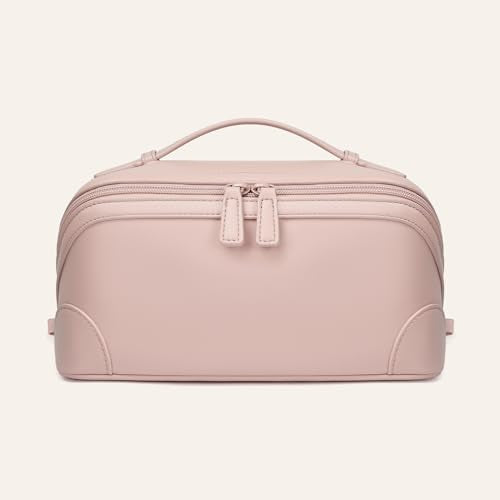 Large Capacity Waterproof Makeup Bag for Women - Flat Open