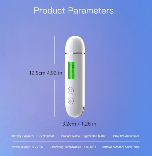 LCD Skin Moisture & Oil Analyzer – Digital Tester