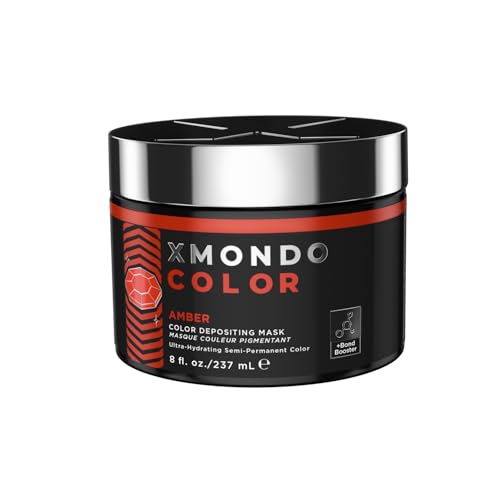 XMONDO Amber Depositing Hair Mask - Vibrant Orange-Red Color, 8 Fl Oz
