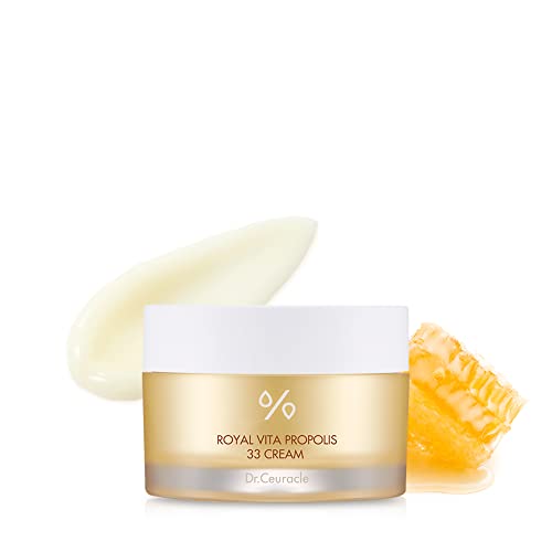 Dr.Ceuracle Royal Vita Propolis 33 Cream (50ml / 1.69 fl. oz.) - Ultimate Glow and Nourish Cream for Radiant Skin, Vitamin, Propolis, Royal Jelly Extract