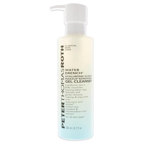 Peter Thomas Roth | Water Drench Hyaluronic Cloud Makeup Removing Gel Cleanser | Hydrating Facial Cleanser with Hyaluronic Acid Removes Makeup