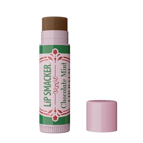Lip Smacker Holiday Biggy Lip Balm, Moisturizing, Nostalgic, Collectible Lip Care, Fun Holiday Gift & Stocking Stuffer - Chocolate Mint Flavor