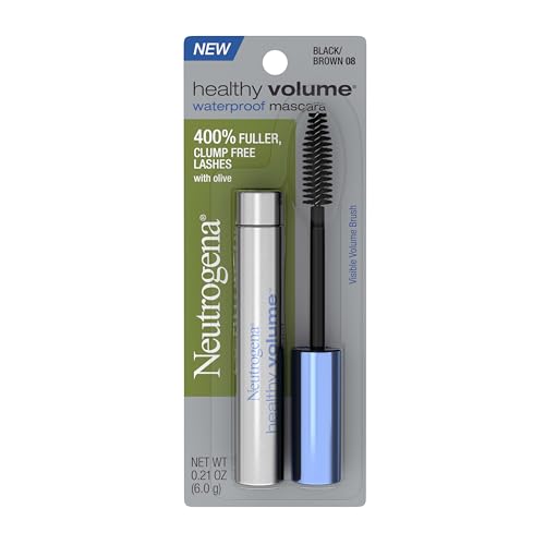 Neutrogena Healthy Volume Waterproof Mascara, Black/Brown 08