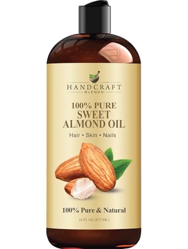 Handcraft Blends Sweet Almond Oil 16 Fl Oz | Pure Carrier Oil