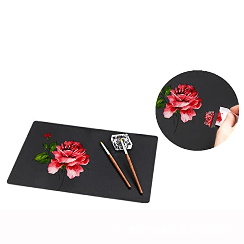 10 Sheet Plastic Nail Art Palette - Black Practice Board