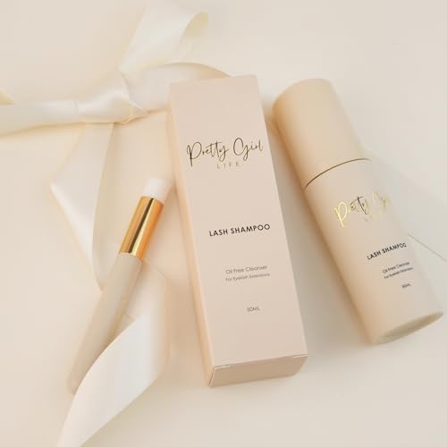 Eyelash Extension Shampoo with Brush - Gentle Foam Cleanser