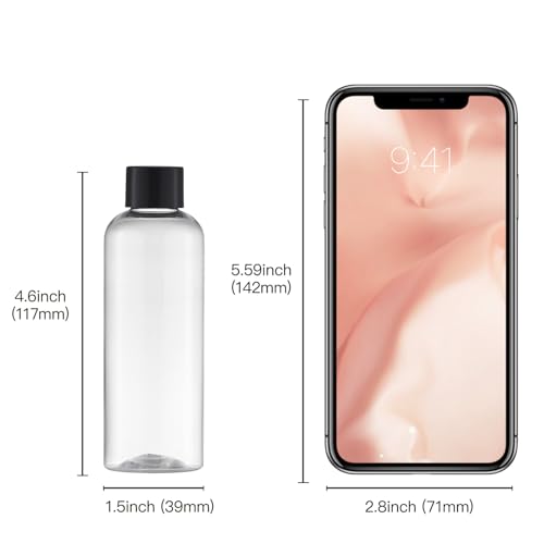 Tekson 3.4oz Travel Bottles - 5 Pack Leak-Proof TSA