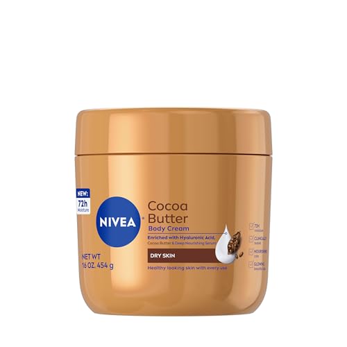NIVEA Cocoa Butter Body Cream, 16 oz – Deep Nourishing Moisturizer