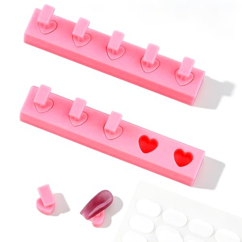 ANGNYA Non-Magnetic Nail Stand for Press-On Nails with 200 Tapes