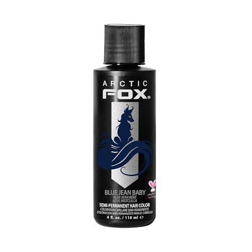 Arctic Fox Blue Jean Baby Semi-Permanent Hair Color - 4 fl oz, Vegan & Long-Lasting
