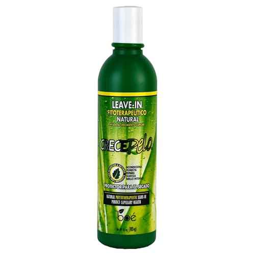 CrecePelo Natural Phytotherapeutic Leave-In Cream 12.5 oz ? Heat & Chemical Protection ? Intense Hydration & Shine ? Anti-Breakage Hair Repair for All Hair Types