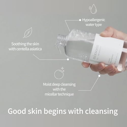 mixsoon Centella Cleansing Water 300ml | Gentle Micellar Cleanser for Sensitive Skin