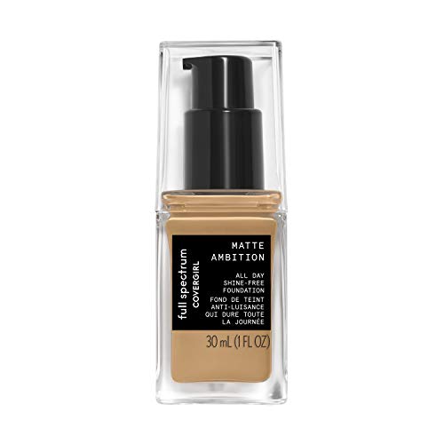 COVERGIRL Matte Ambition All Day Foundation, Medium Golden, 1.01 oz