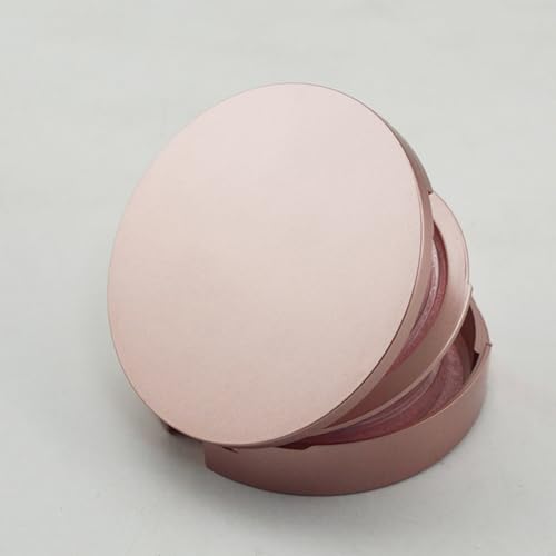 4 Pcs Round Eyelash Storage Cases with Mirror Lid - Black