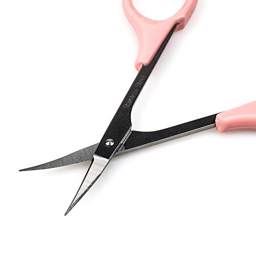 Humbee Curved Grooming Scissors with Cap | Hair, Beard & Facial Trimmer