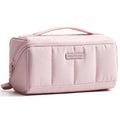 Travel Makeup Bag for Women, Lay-Flat Organizer