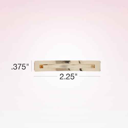 Scunci by Conair No-Slip Grip Stay Tight Barrettes - hair barrettes for women - hair accessories for women - hair clips - Gold, Black and Silver - 6 Count