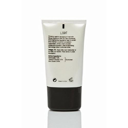 Brightening Color Correcting CC Cream SPF 20 mediam coverage - 4 in 1 - Foundation sunscreen anti aging moisturizer (Light)