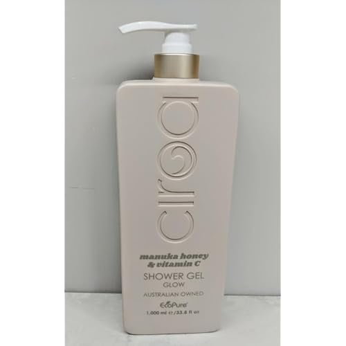 Ciroa, Manuka Honey & Vitamin C, SHOWER GEL, 33.8 fl oz, (1,000ml) Dermatologically Tested, Cruelty Free (Pack of One)