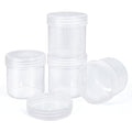 TSA Approved Travel Containers 3.4oz Wide Mouth, 4 Pack
