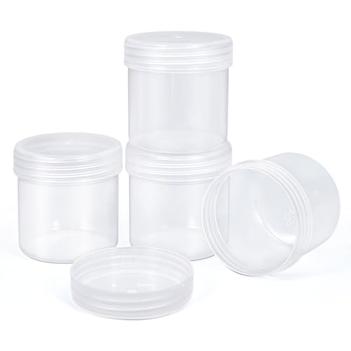 TSA Approved Travel Containers 3.4oz Wide Mouth, 4 Pack