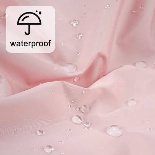 Edoneery Reusable Waterproof Shower Cap for Women - Pink, Large Fit