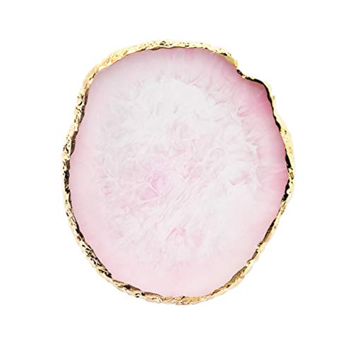 Pink Resin Nail Art Palette - Mixed Color Nail Polish Painting Palette 3#