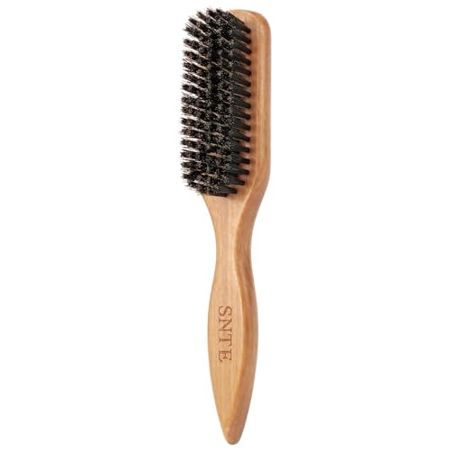 100% Boar Bristle Hair Brush with Peach Wood Handle