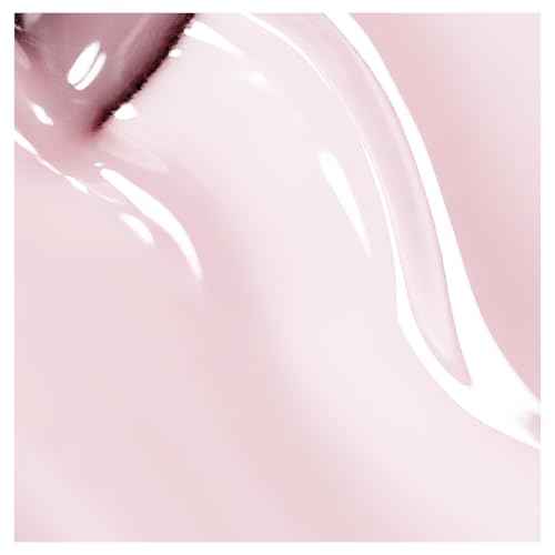 FZANEST Milky Pink Gel Nail Polish 15ml Sheer Pale Light Pink Jelly Neutral Color Gel Polish Nail Concealer Base Color Soak Off Uv LED Nail Lamp French Nail Art Gifts for Women #303