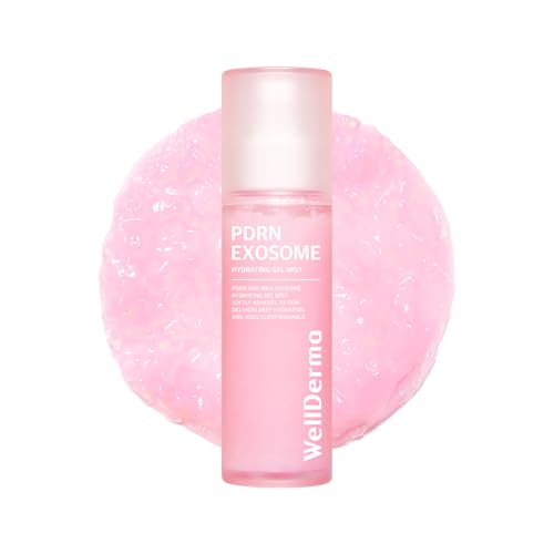 WELLDERMA PDRN Exosome Gel Mist, 100ml / 3.38 fl.oz ? Hydrating & Soothing Hydrogel Face Mist with Collagen, Peptides, Hyaluronic Acid, and Botanical Extracts for Daily Skincare