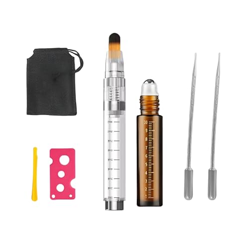 Rylynn 7-in-1 Minoxidil Applicator Brush Set for Hairline Eyebrow Beard - Portable Oil & Serum Dispenser