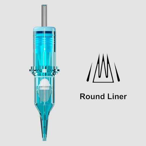 BIGWASP X Tattoo Cartridge Needles 1003RL - 20Pcs 3RL #10 Bugpin 0.30mm 3 Round Liner Disposable Tattoo Needles for Rotary Tattoo Machines