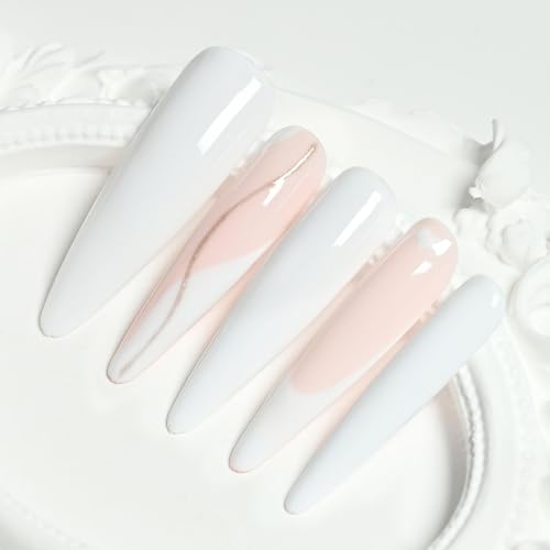 Dowos White 15ml Gel Polish Pure Sheer Same Color Same Bottle – Soak Off Manicure