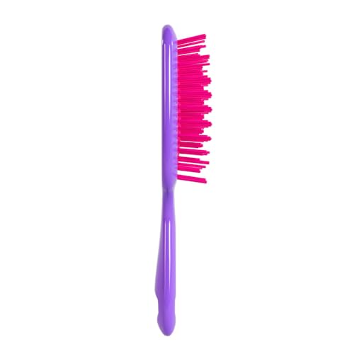 FHI Heat UNbrush Detangling Brush for Pain-Free Brushing on All Wet or Dry Hair Types — Durable DuoFlex Anti-Static Bristles, Lightweight Handle, Vented Hair Brush, Electric Berry Purple