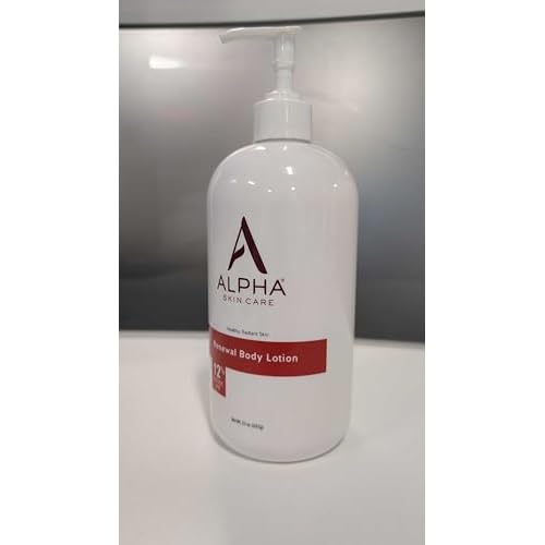 Alpha Skin Care Revitalizing Body Lotion, 12% Glycolic AHA, Simple & Effective Daily Moisturizer Hydroxy Acid, Hydrates & Exfoliates for Soft, Smooth Skin, Anti-Aging, 23 Oz & 3 Oz