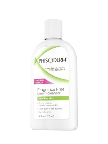 Phisoderm Fragrance-Free Sensitive Skin Cream Cleanser 6oz Pack of 2