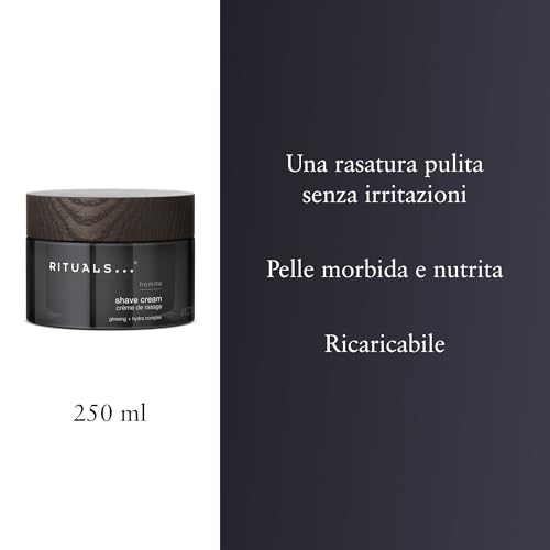 Rituals Homme Shave Cream Ginseng + Hydra Complex -250ml/8.5oz