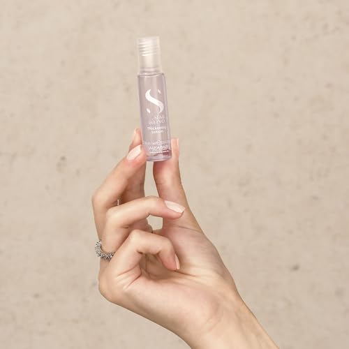 Alfaparf Milano Semi di Lino Density Thickening Leave-In Treatment for Thin Hair - Thermal Protection - Builds Body, Plumps Hair - Volumizing Hair Product - Youthful and Thicker Hair - 6 Vials