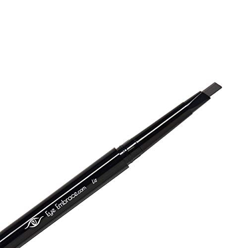 Eye Embrace Liz Warm Medium Gray Eyebrow Pencils Bundle - Liz Classic wooden pencil & Liz diamond wedge pencil - Waterproof, Cruelty-Free
